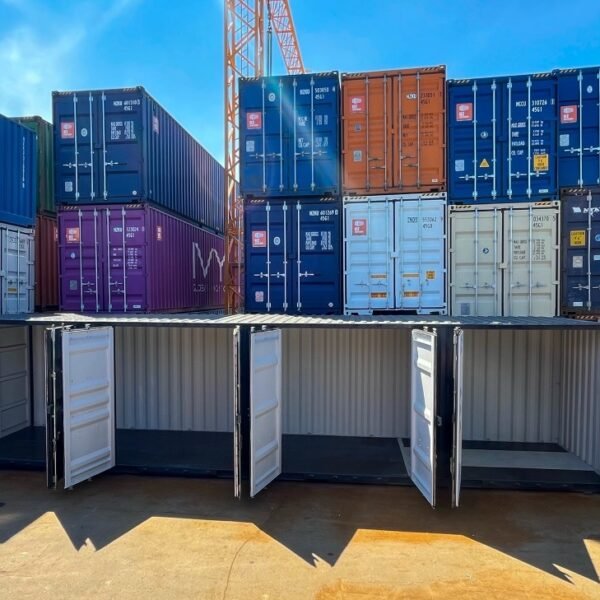 Container mit seitlicher Öffnung 40'HC IICL 6 Farbe RAL 7016